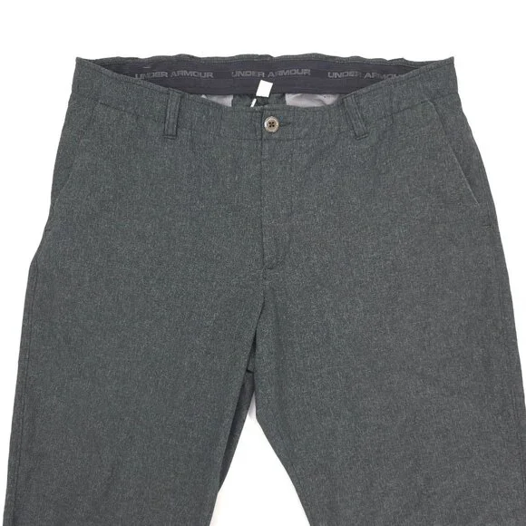 Under Armour Golf Pants Mens 40x30 Gray Vented Showdown Performance Stretch - Picture 2 of 12